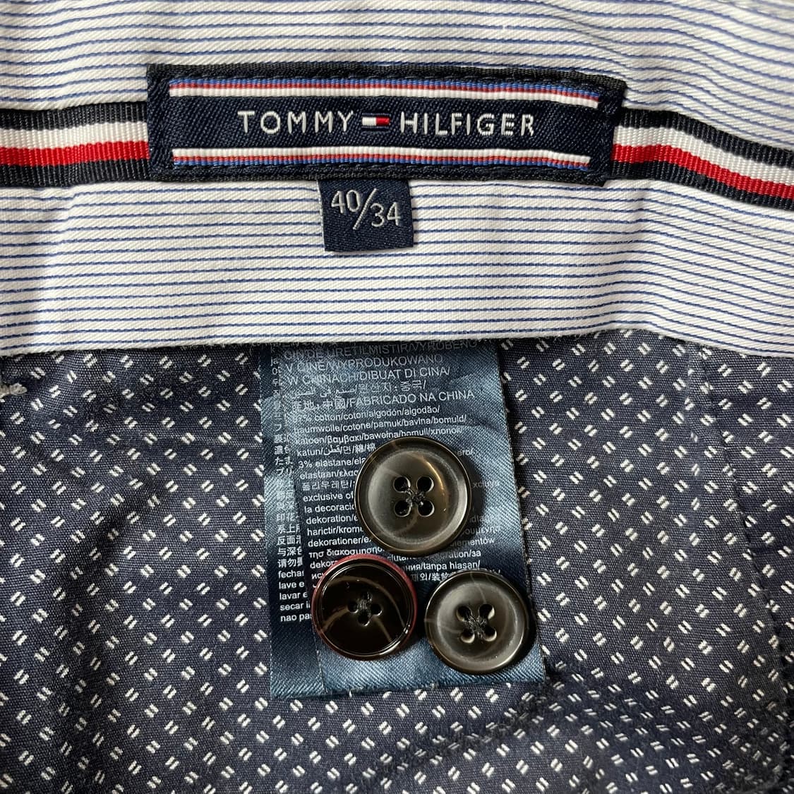 (40) 타미힐피거 빅사이즈 라이트그레이 스트레이트핏 치노 팬츠 상품이미지7