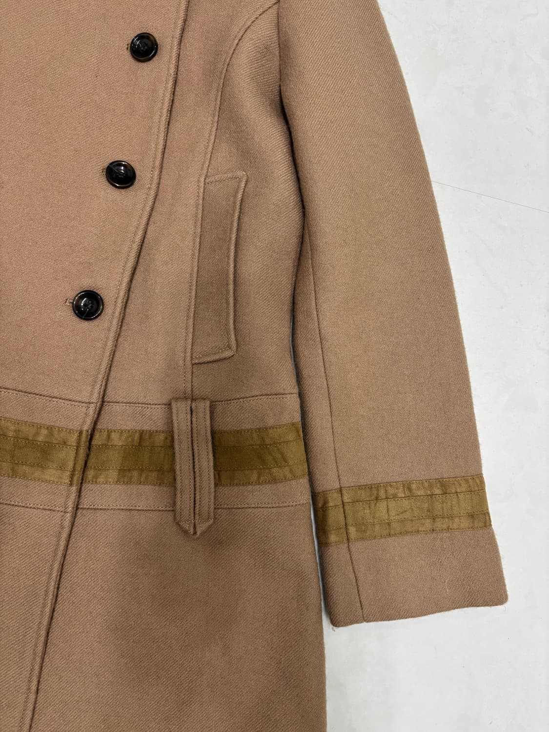 CONTRAST TRIM PEACOAT 상품이미지10