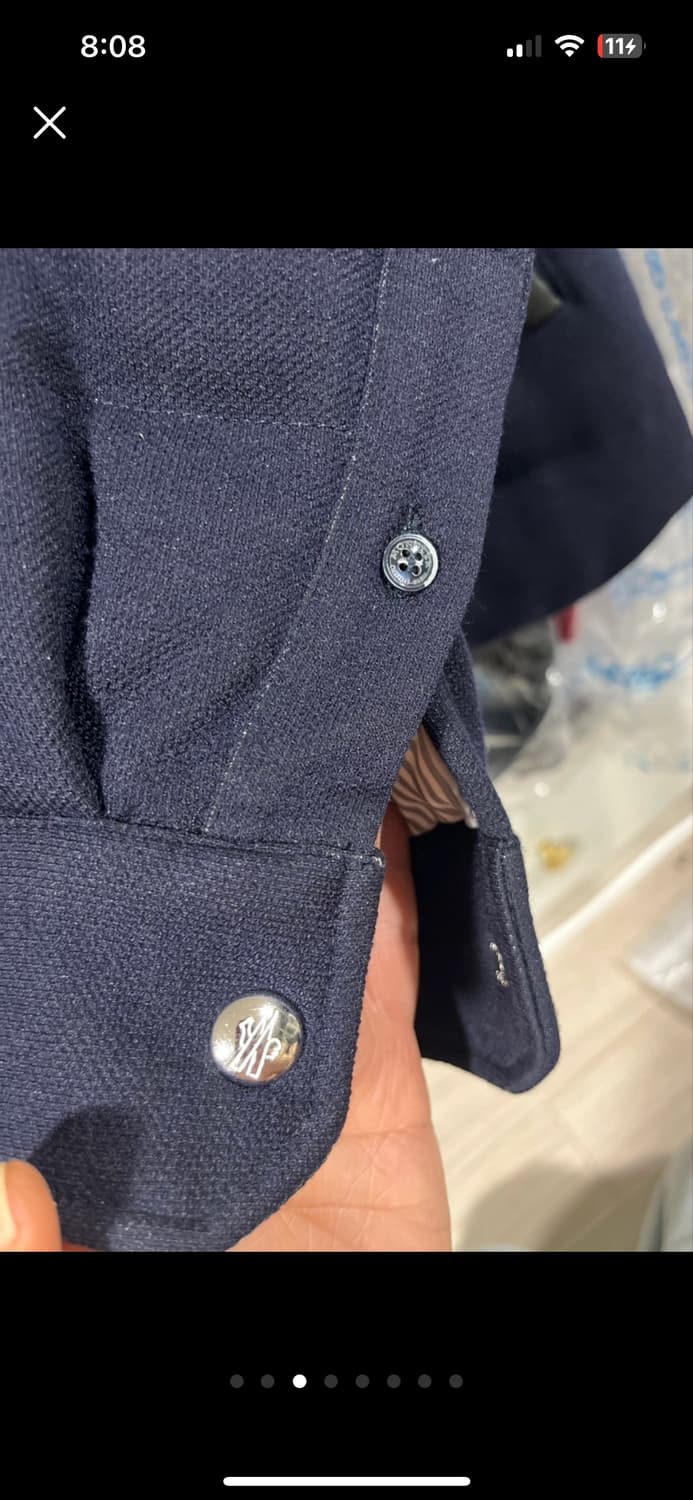 몽클레어 남성 패딩 감마블루 (톰브라운콜라보)2사이즈 상품이미지3