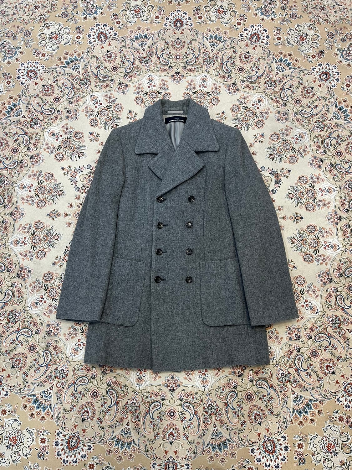 꼼데가르송 95s 트리콧 더블 코트 상품이미지2