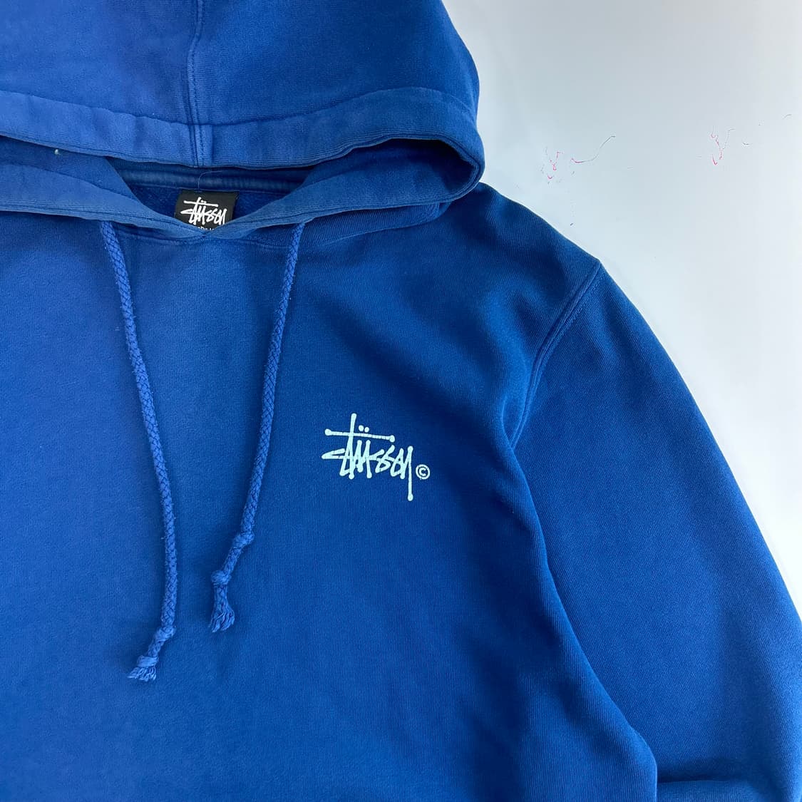 Stussy 스투시 민트로고 딥블루 후드티 상품이미지5