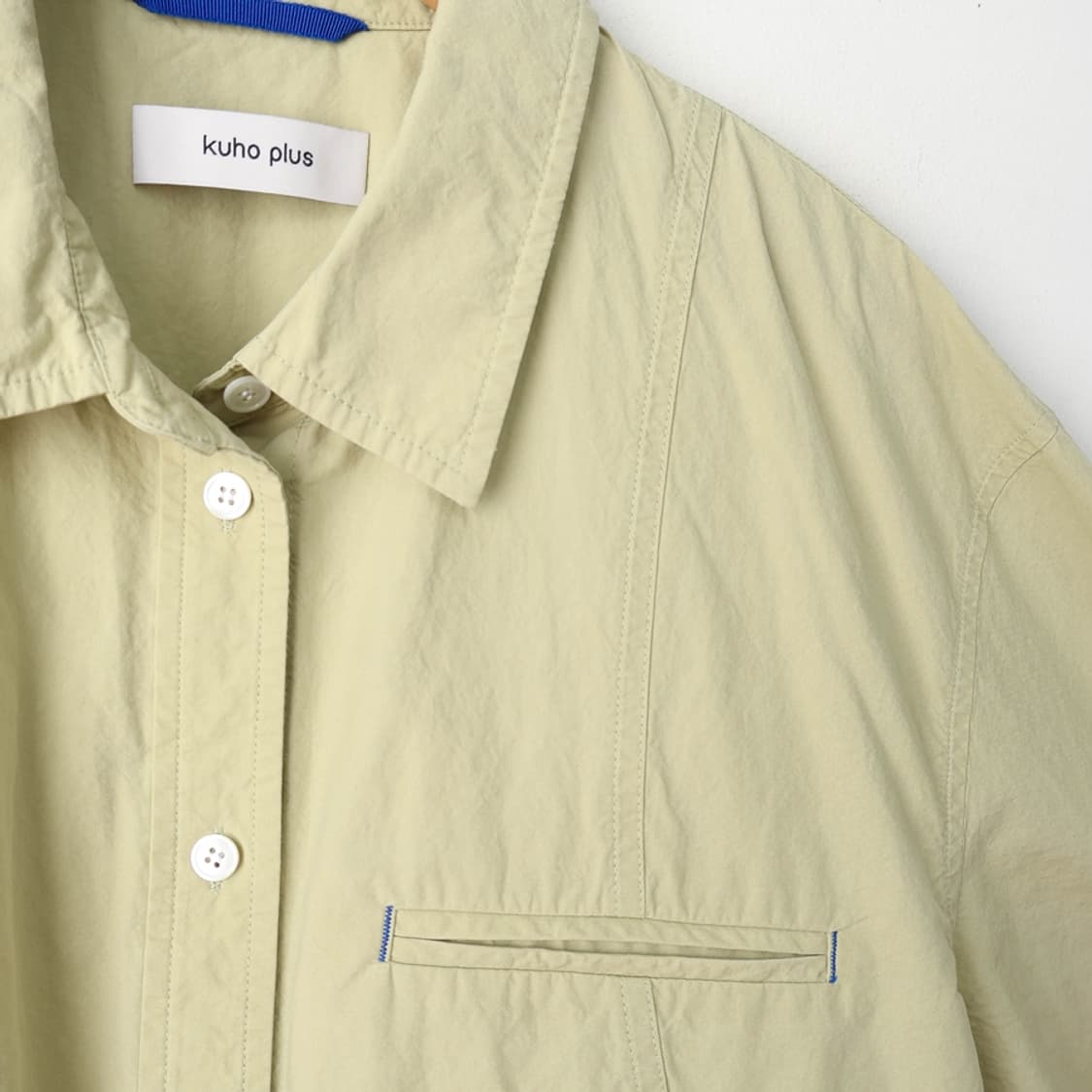66/구호플러스 라인포인트 세미오버핏 셔츠 상품이미지4