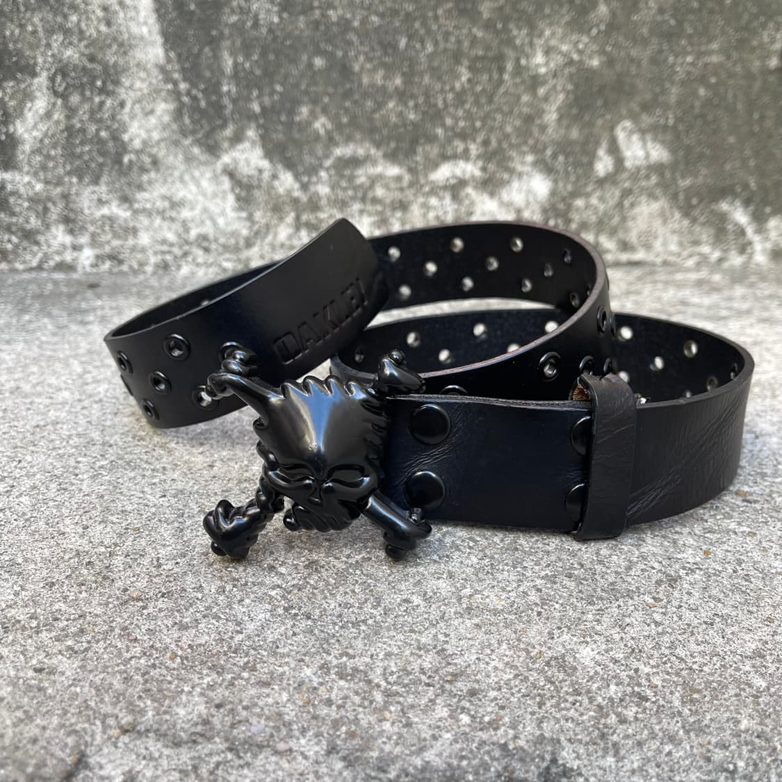 [OS] 00s Oakley 스컬 레더 벨트 상품이미지2