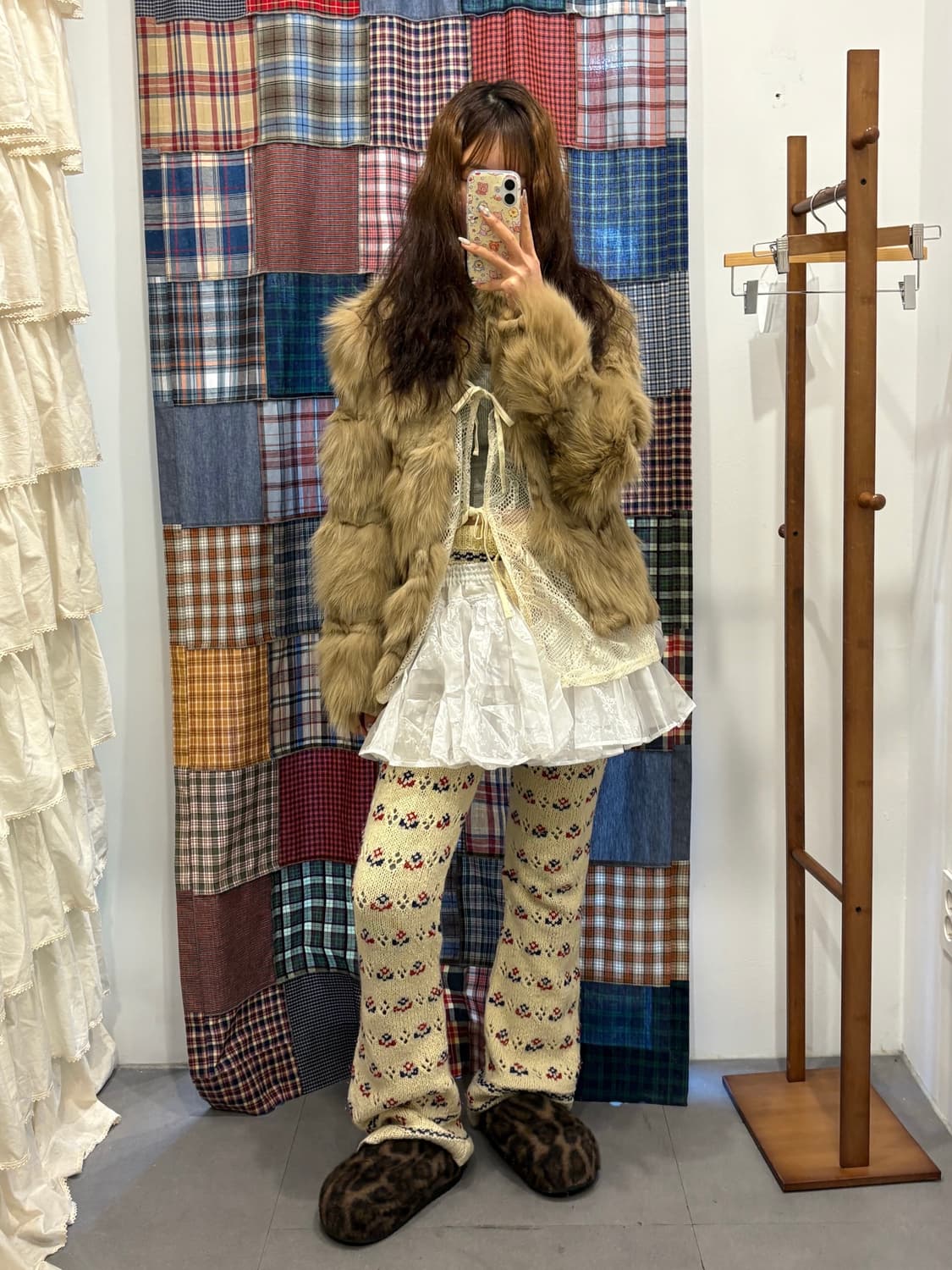 히스테릭글래머 니트 패턴 팬츠 상품이미지2