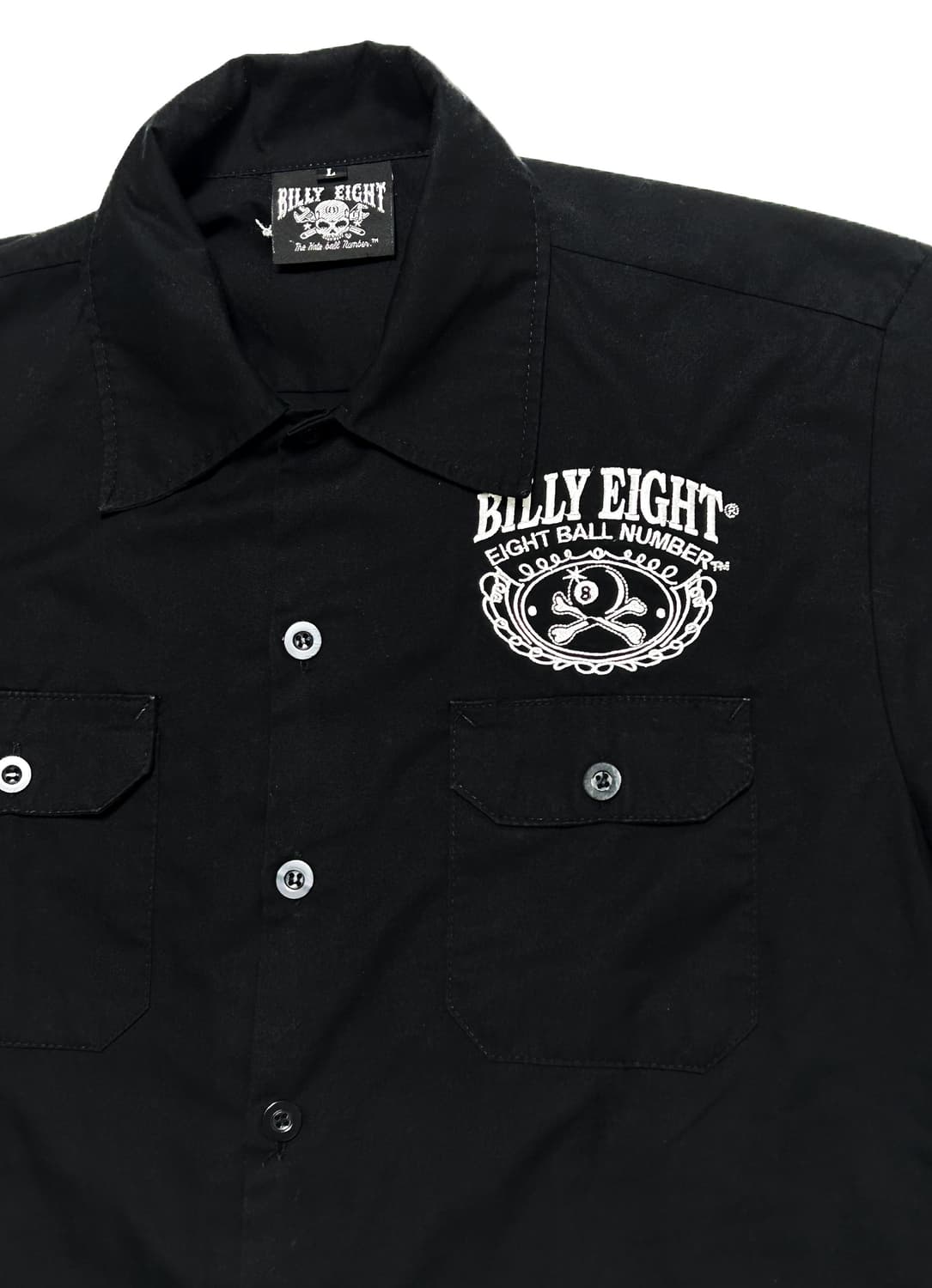 (L) BILLY EIGHT 빌리에이트 파이어로드 자수 하프셔츠 상품이미지4