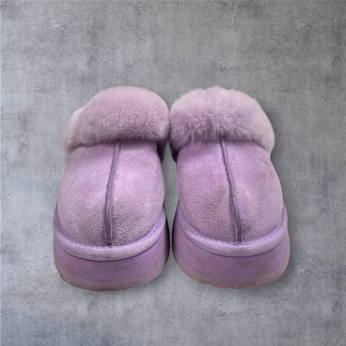 어그 Ugg 디스케트 라벤더 퍼플 퍼 굽 슬리퍼 EU37 상품이미지3