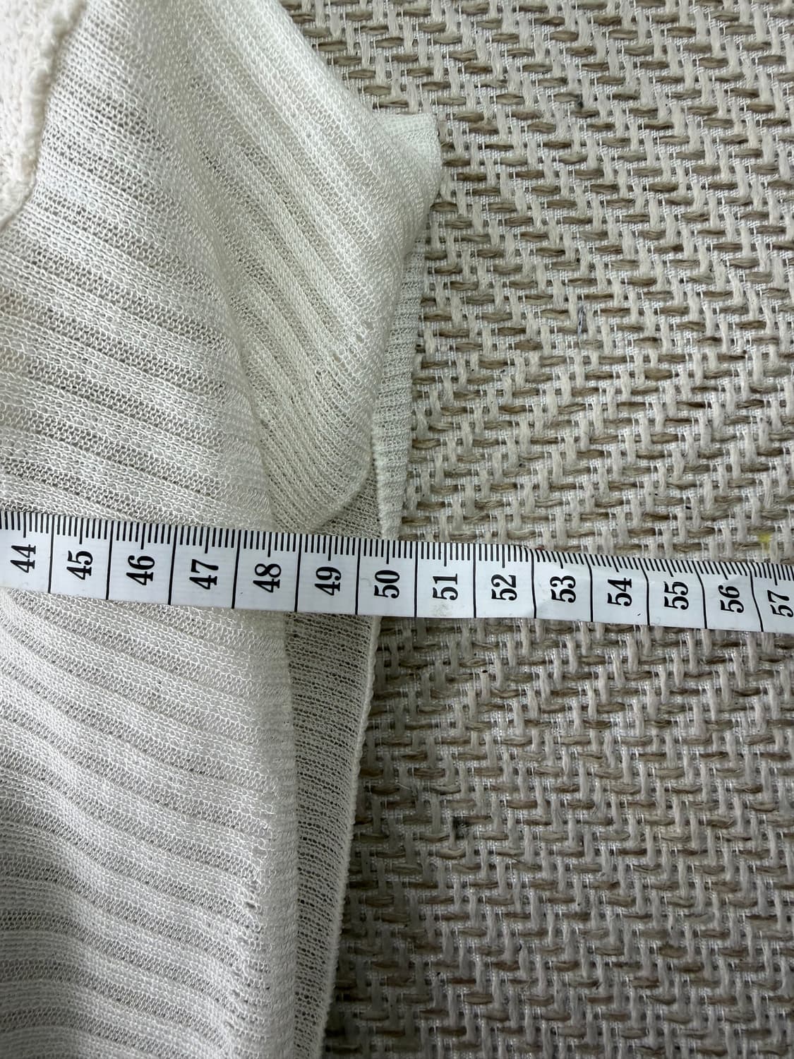 정품) SJSJ 한섬 22ss 오버핏 니트 반팔 85 상품이미지9