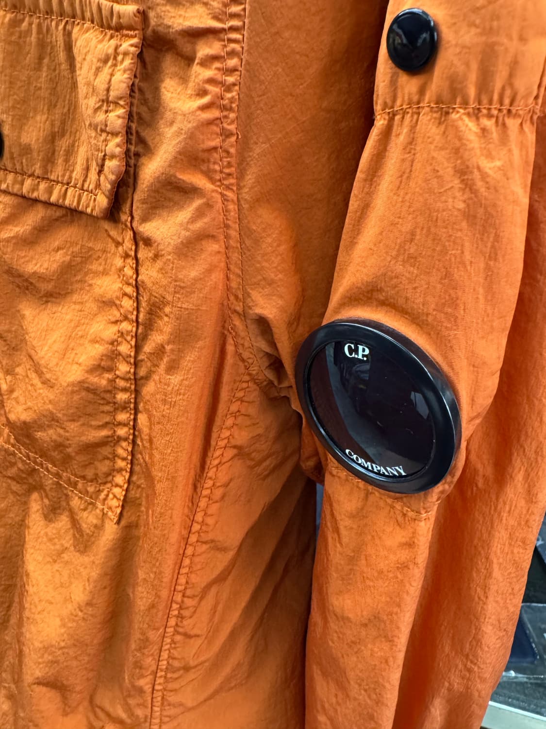 cp company 한글택 정품 나일론 오렌지 메탈 자켓  상품이미지3