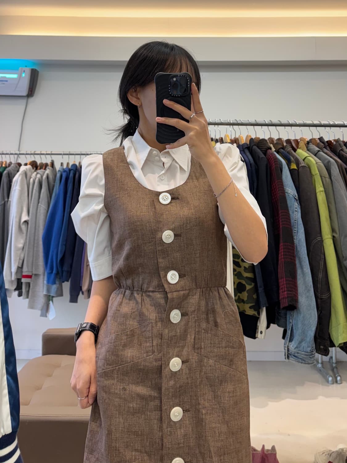 입생로랑 빅버튼 나시원피스 상품이미지8