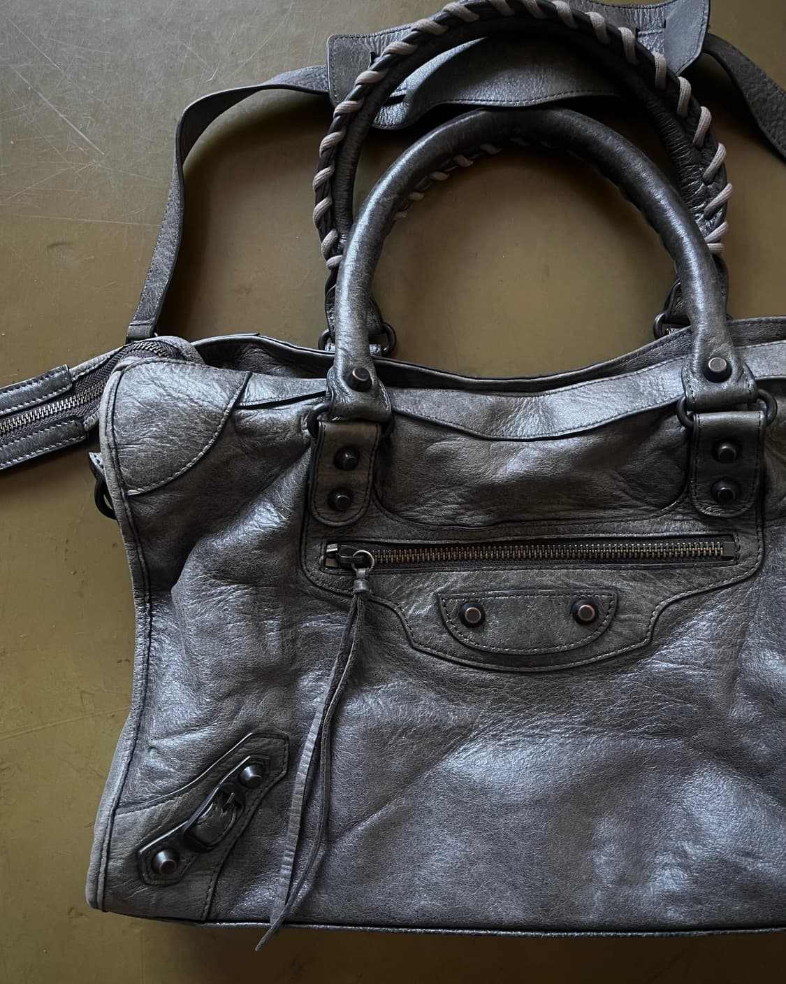 2000s BALENCIAGA 2-Way Le City Army Bag 상품이미지4