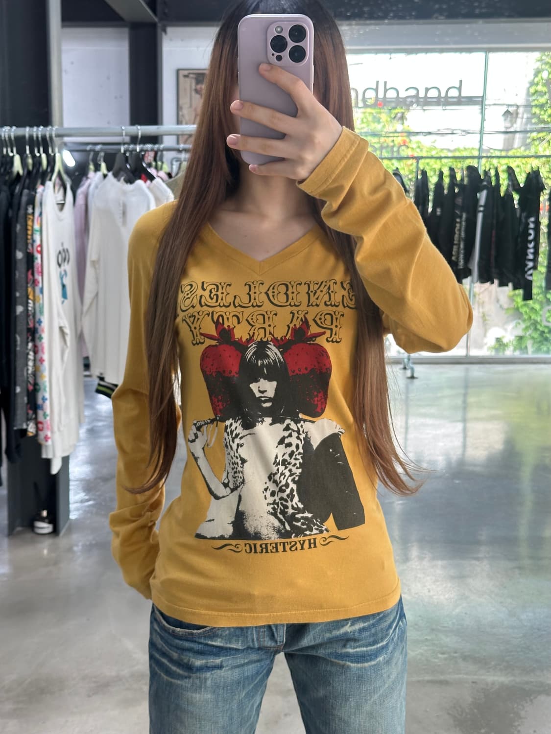 히스테릭글래머 브이넥 롱슬리브 상품이미지1