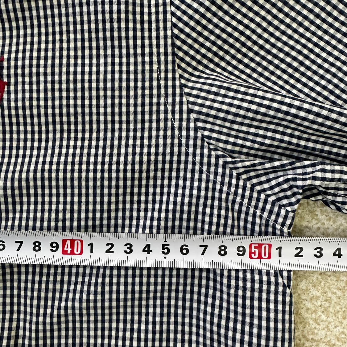 80 폴로랄프로렌 네이비 체크 반팔0323D 상품이미지5