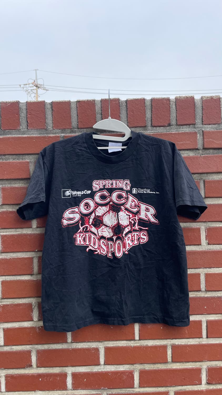 Hanes 블랙 프린팅 티셔츠 상품이미지1