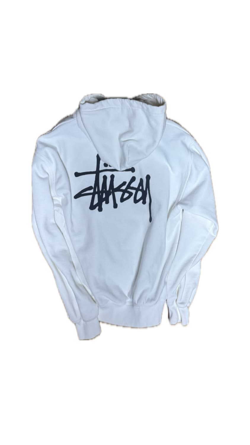 스투시 후드티 L 흰색 상품이미지2