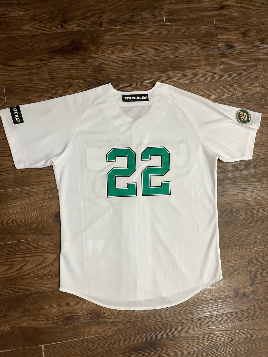 SSG 랜더스 스타벅스 22주년 유니폼 화이트 110 상품이미지7