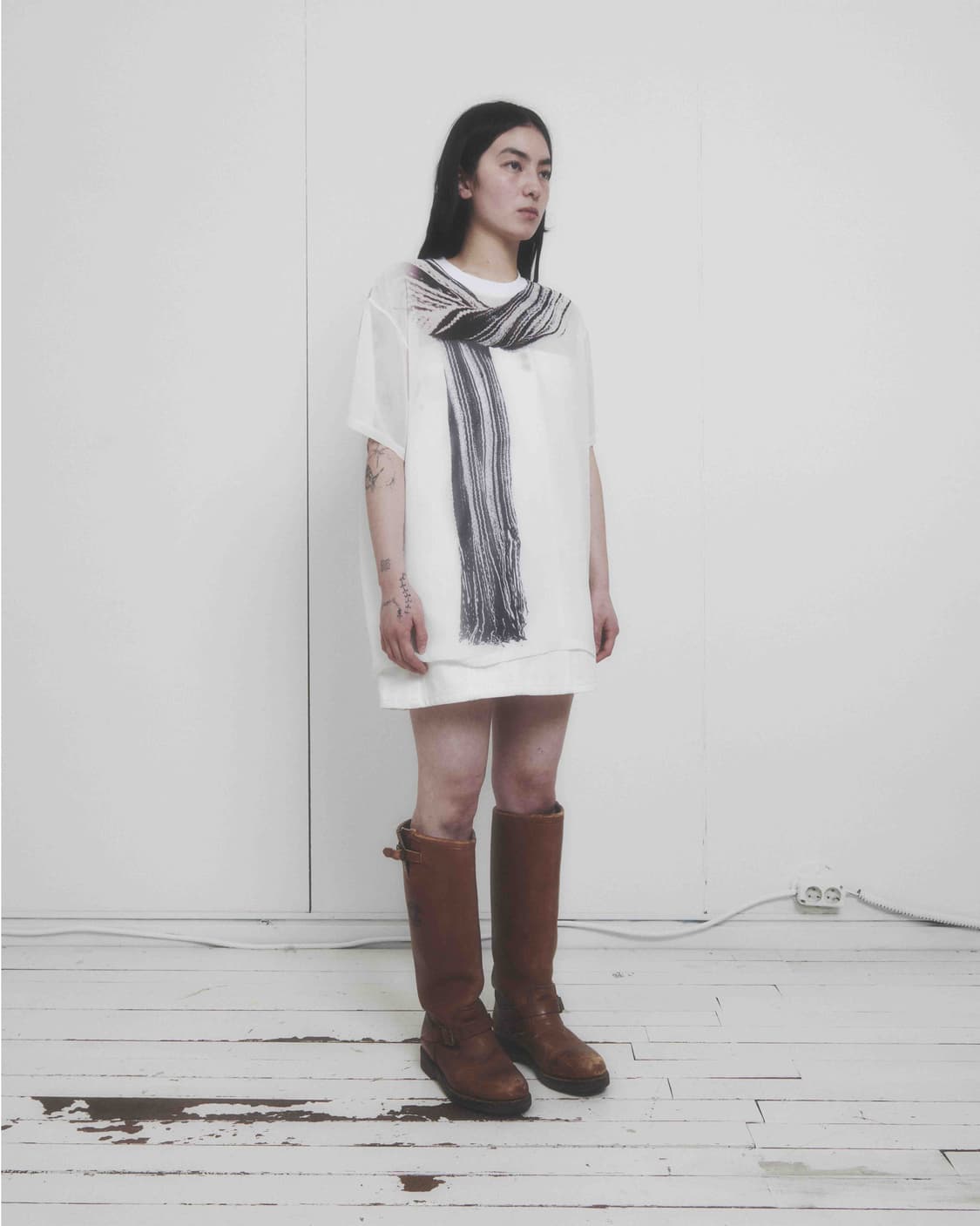 tiles muffler half sleeve t-shirt  상품이미지2