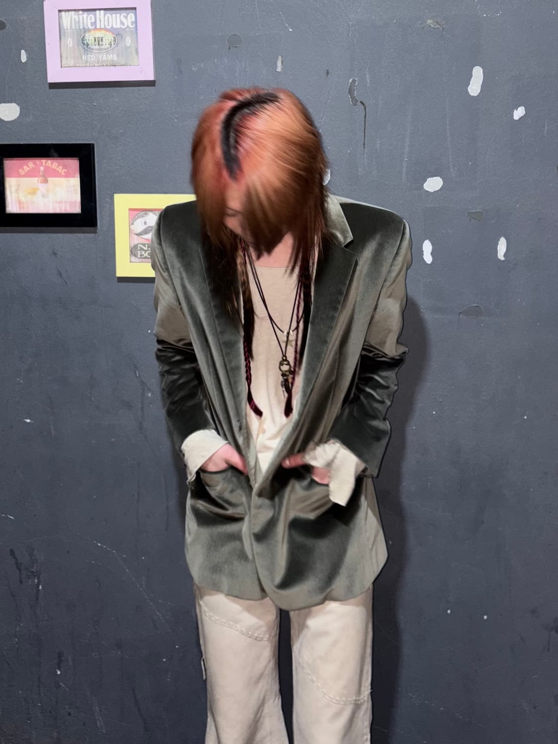 Olive Velvet Classic Blazer – Calvin Kle 상품이미지8