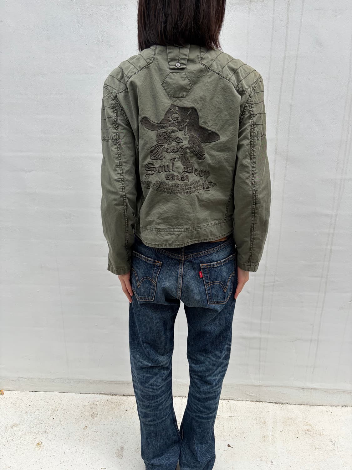 Vigour 카키 밀리터리 집업 자켓 상품이미지5