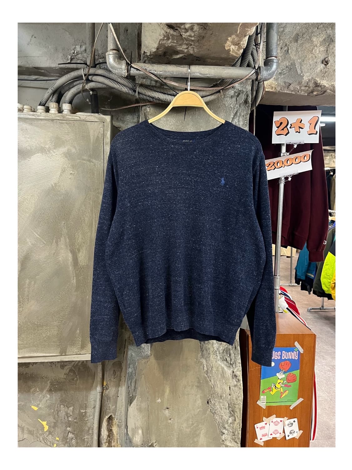 폴로 랄프로렌 니트 네이비 M #csz3606 상품이미지1