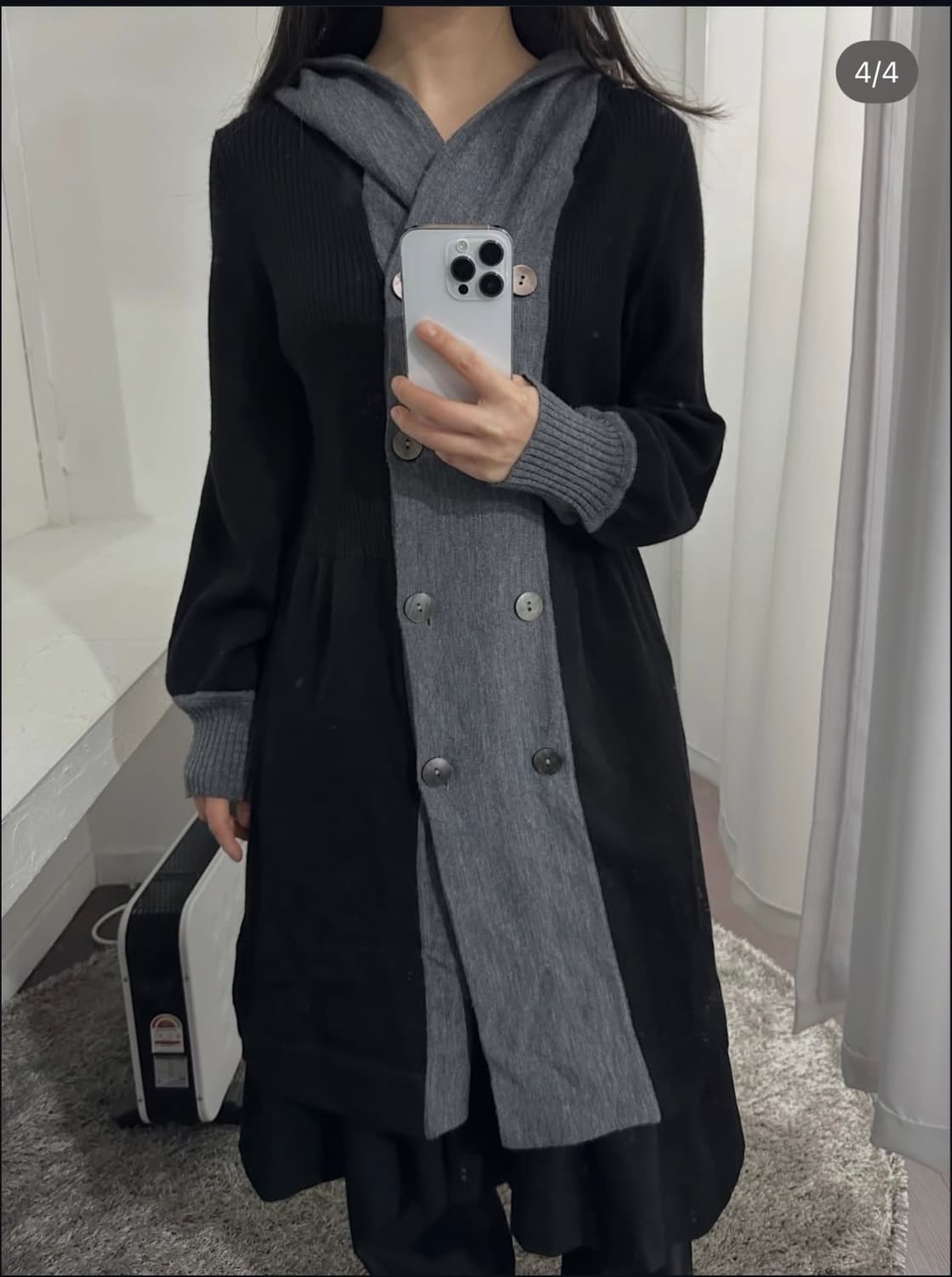 knit dubble button cardigan 상품이미지3