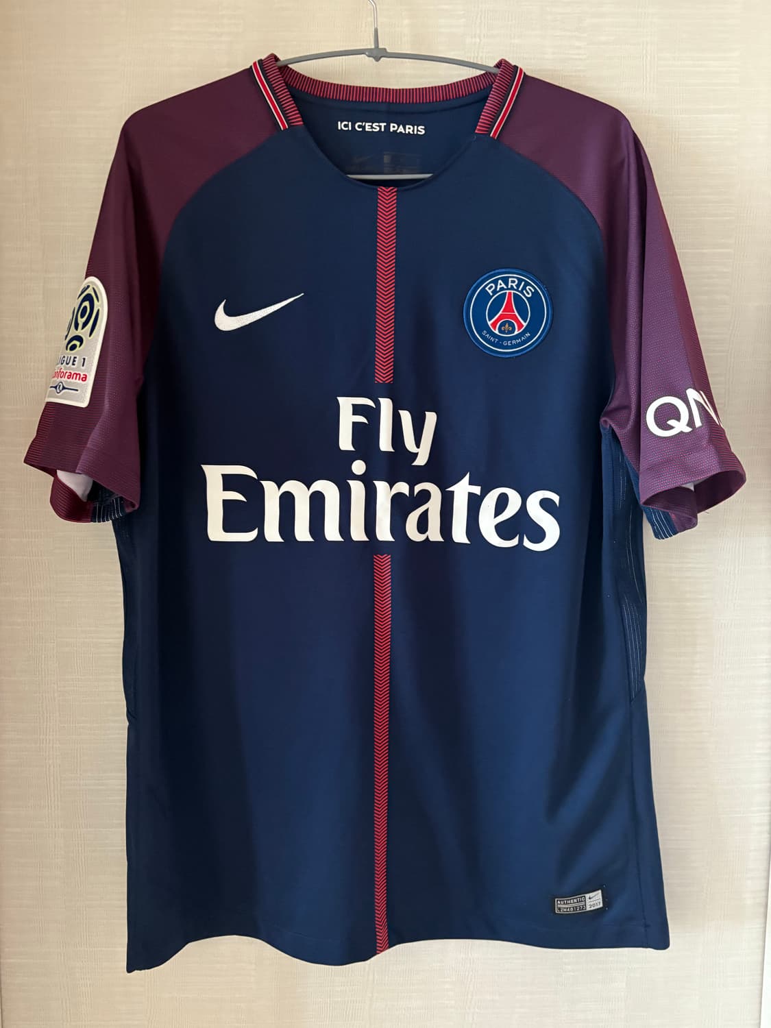 17-18 PSG 네이마르 데뷔 홈 유니폼 정품 상품이미지6