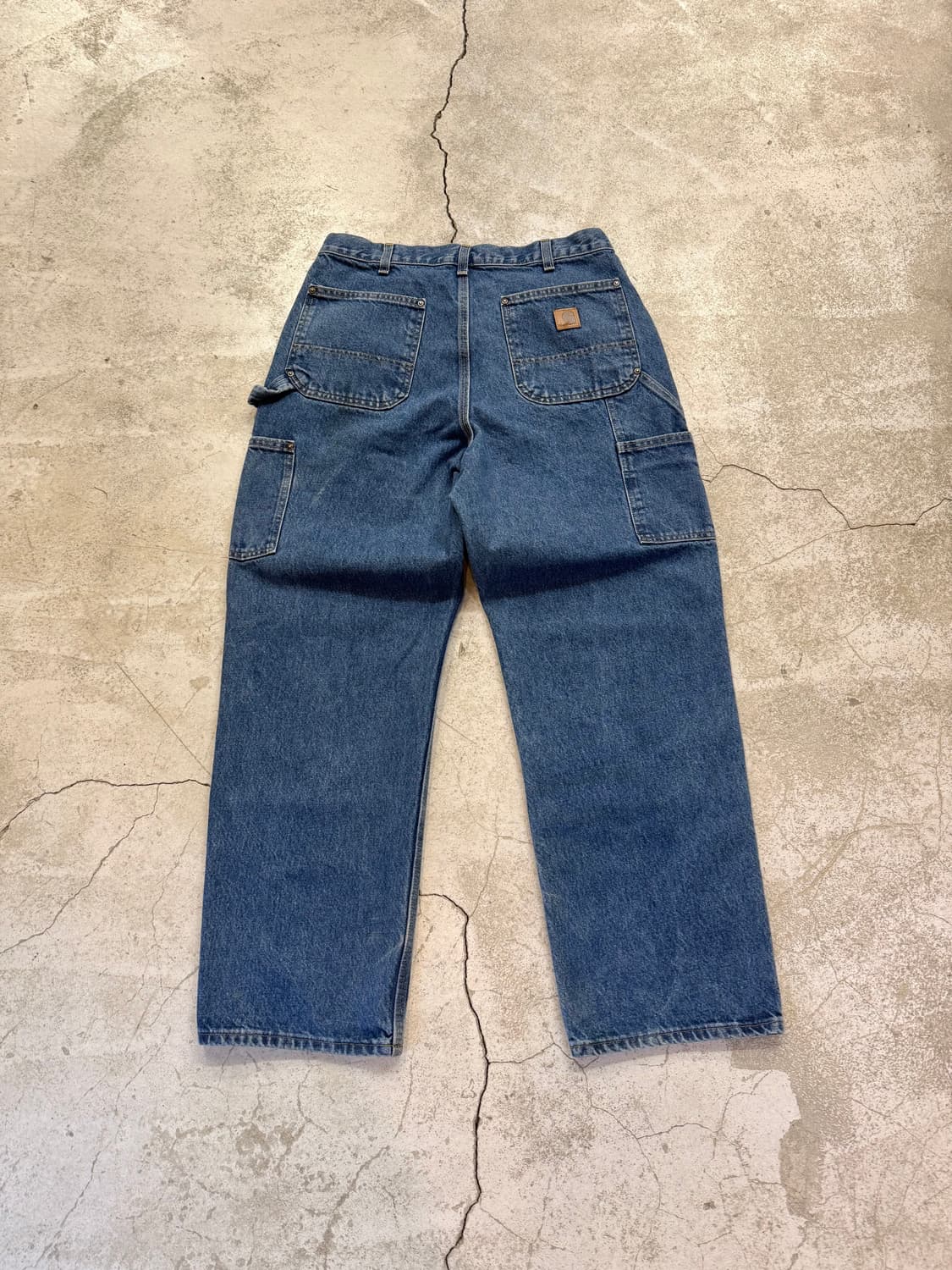 칼하트 B73 DST 데님 더블니 워크팬츠 상품이미지4