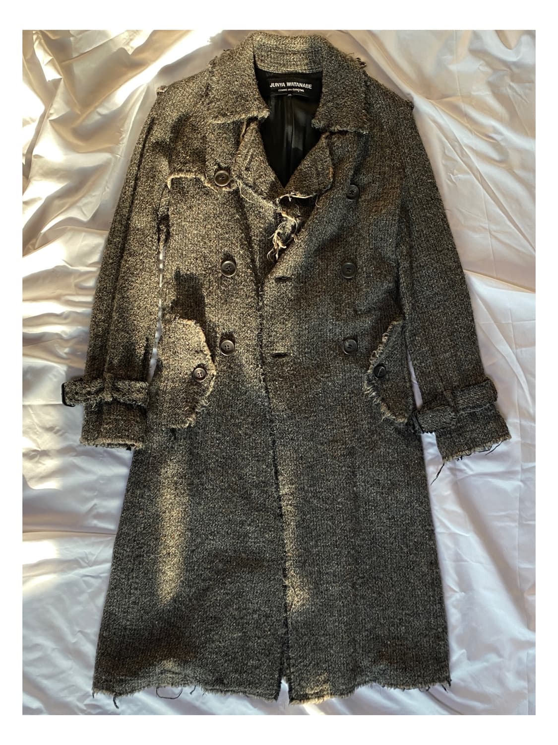 준야와타나베 디스트레스드 그런지 울 아카이브 코트 꼼데가르송 옴므 플러스 상품이미지2