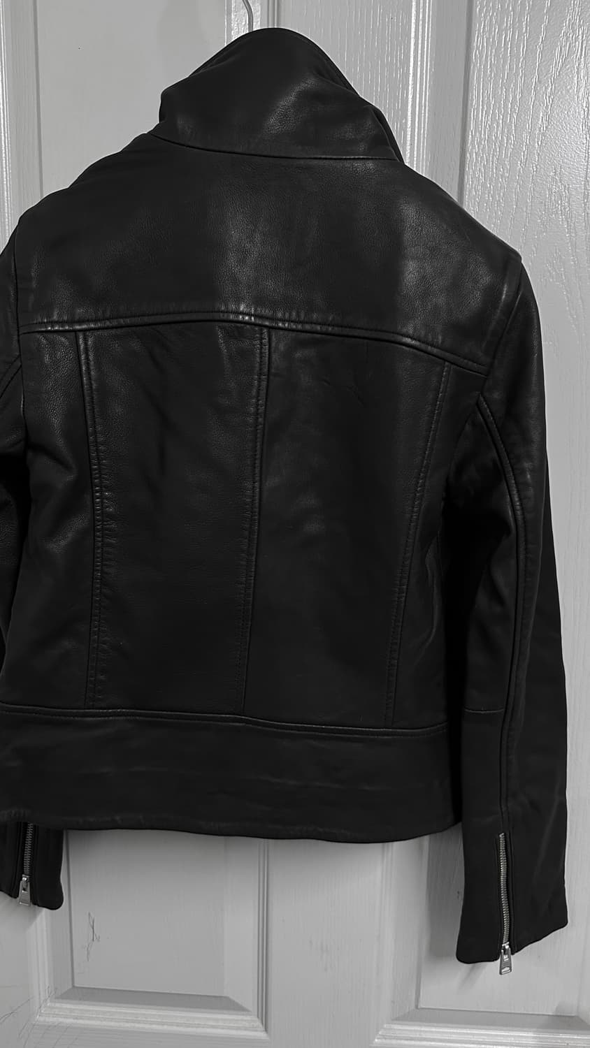 AllSaints Bales Biker LeatherJacket 새상품 상품이미지2