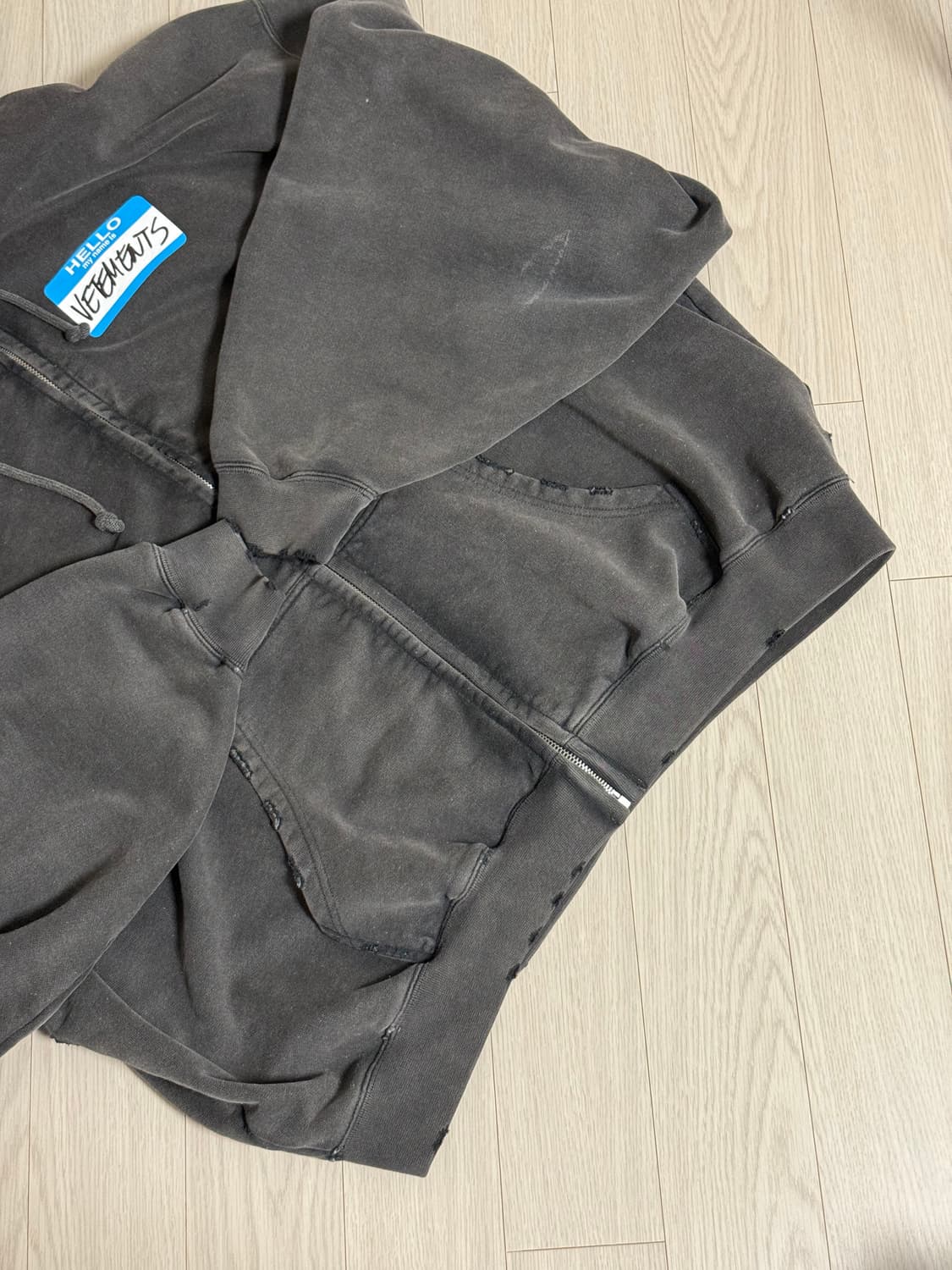 [M] 베트멍 마이네임이즈 집업 후드 그레이색상 상품이미지6