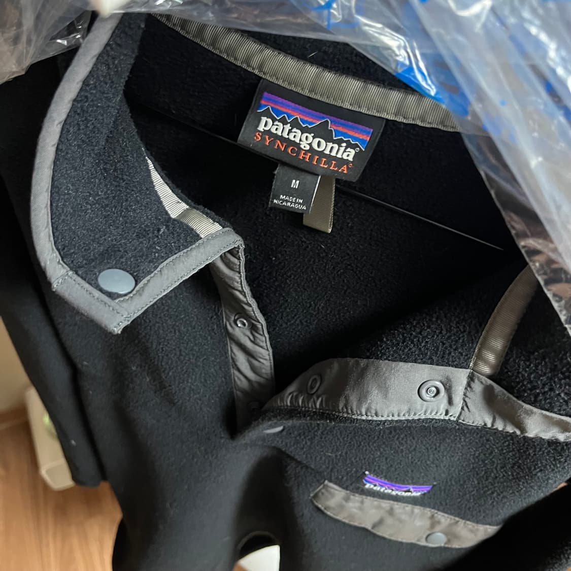 파타고니아 신칠라 블랙 그레이 m (100~105) 상품이미지2
