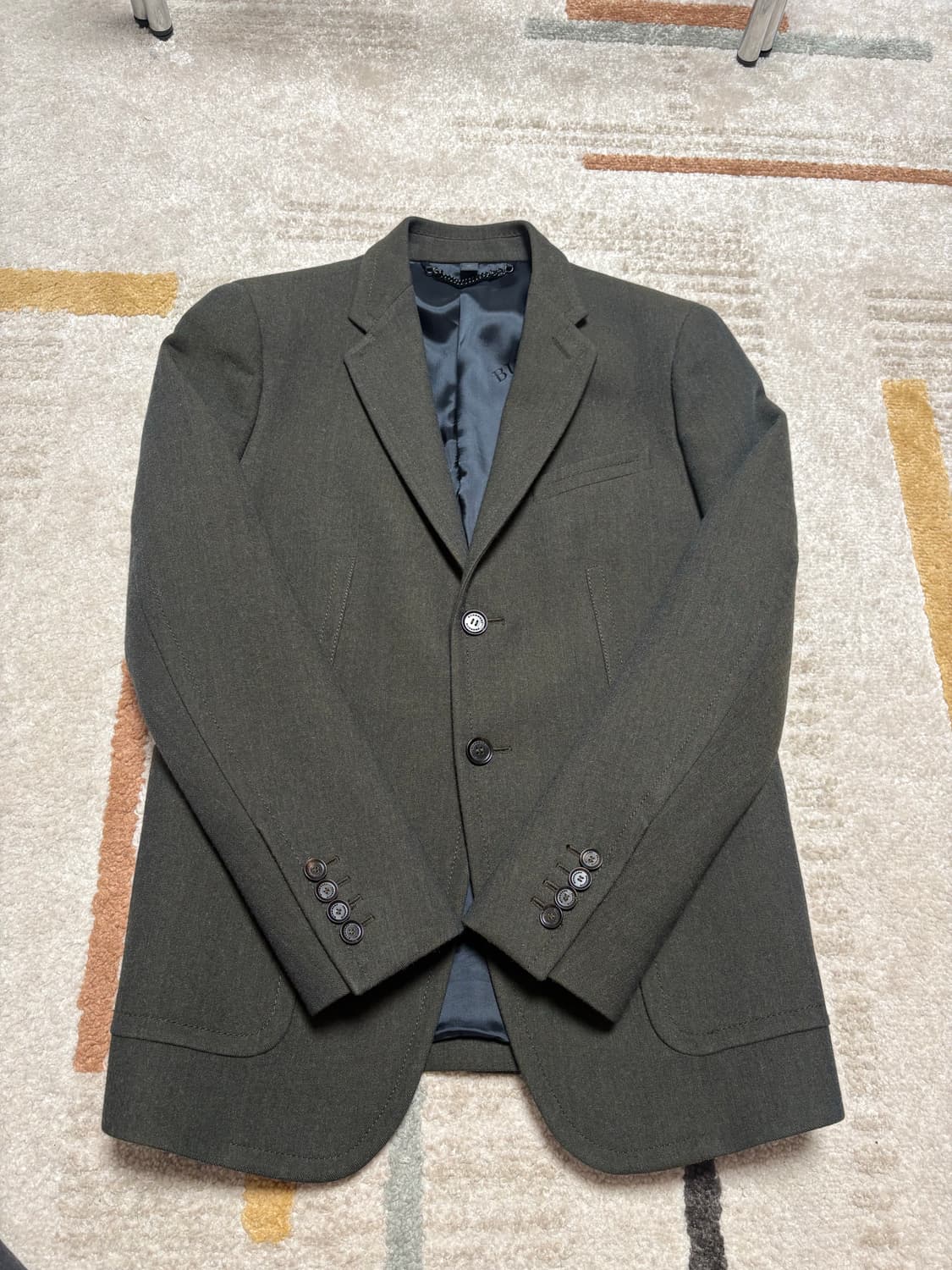 버버리 다크그린 블레이저 46 Made in Italy 상품이미지1