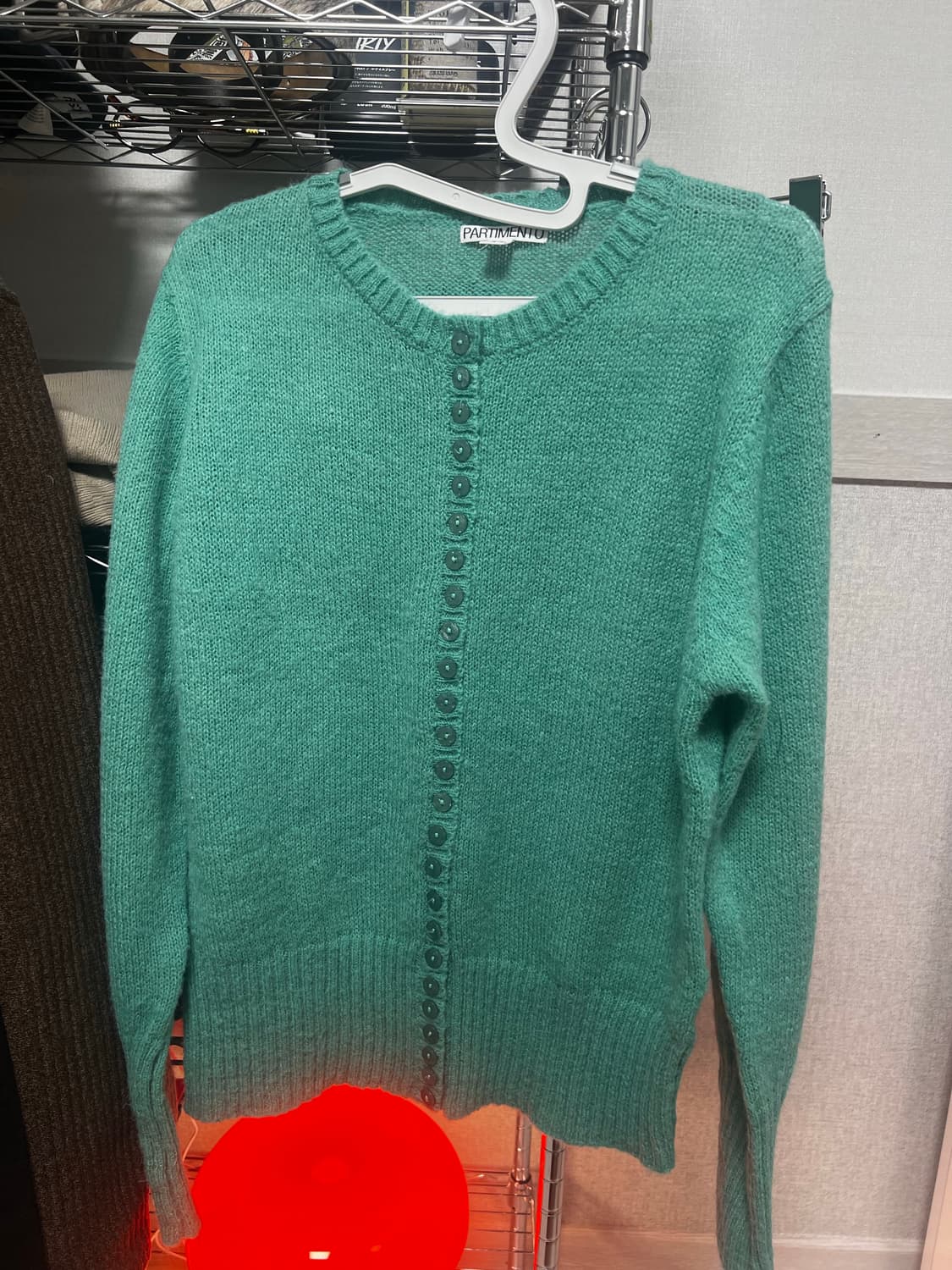 파르티멘토 우먼 와이드 리브 버튼업 니트 가디건  상품이미지1