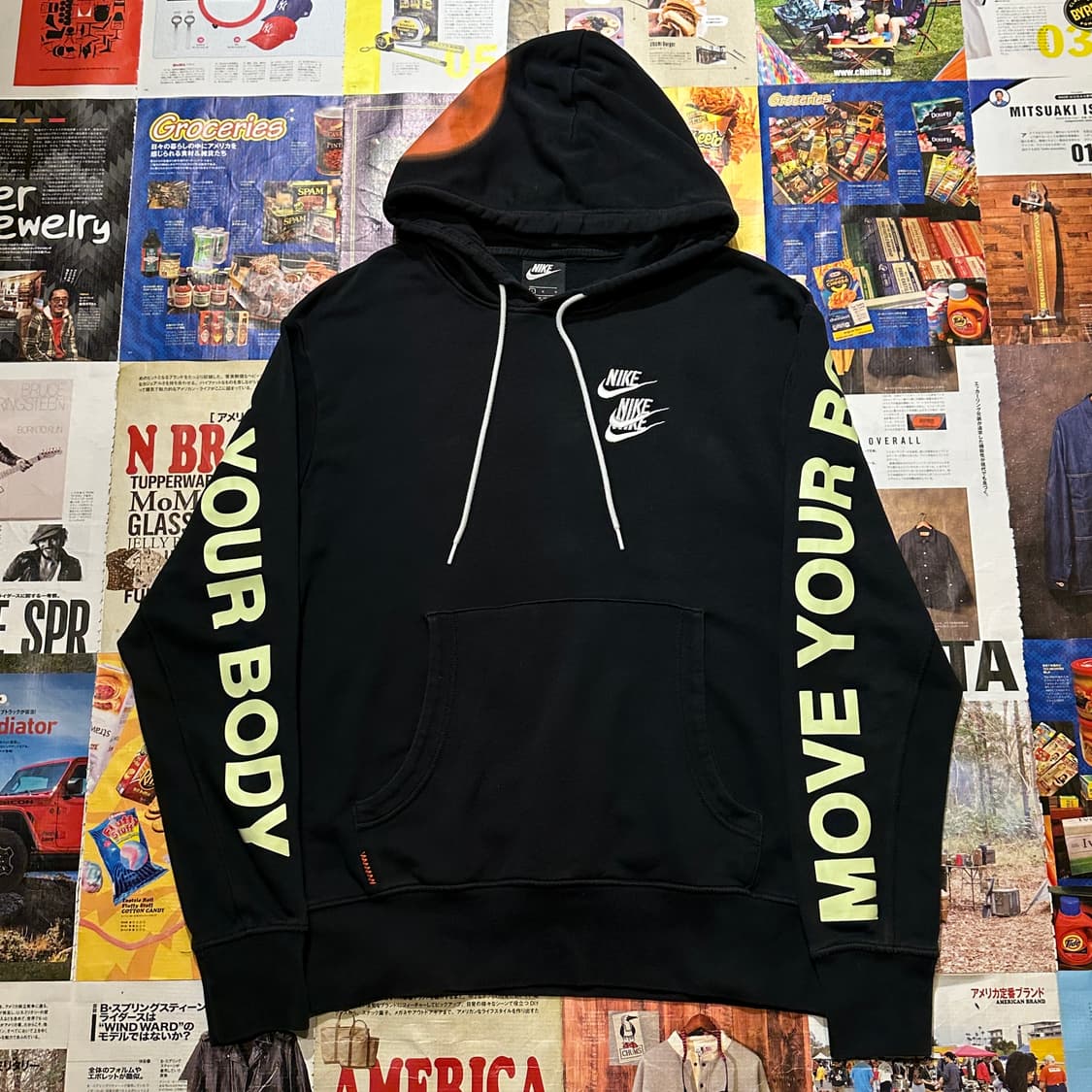 나이키 월드투어 블랙 후드티 상품이미지3