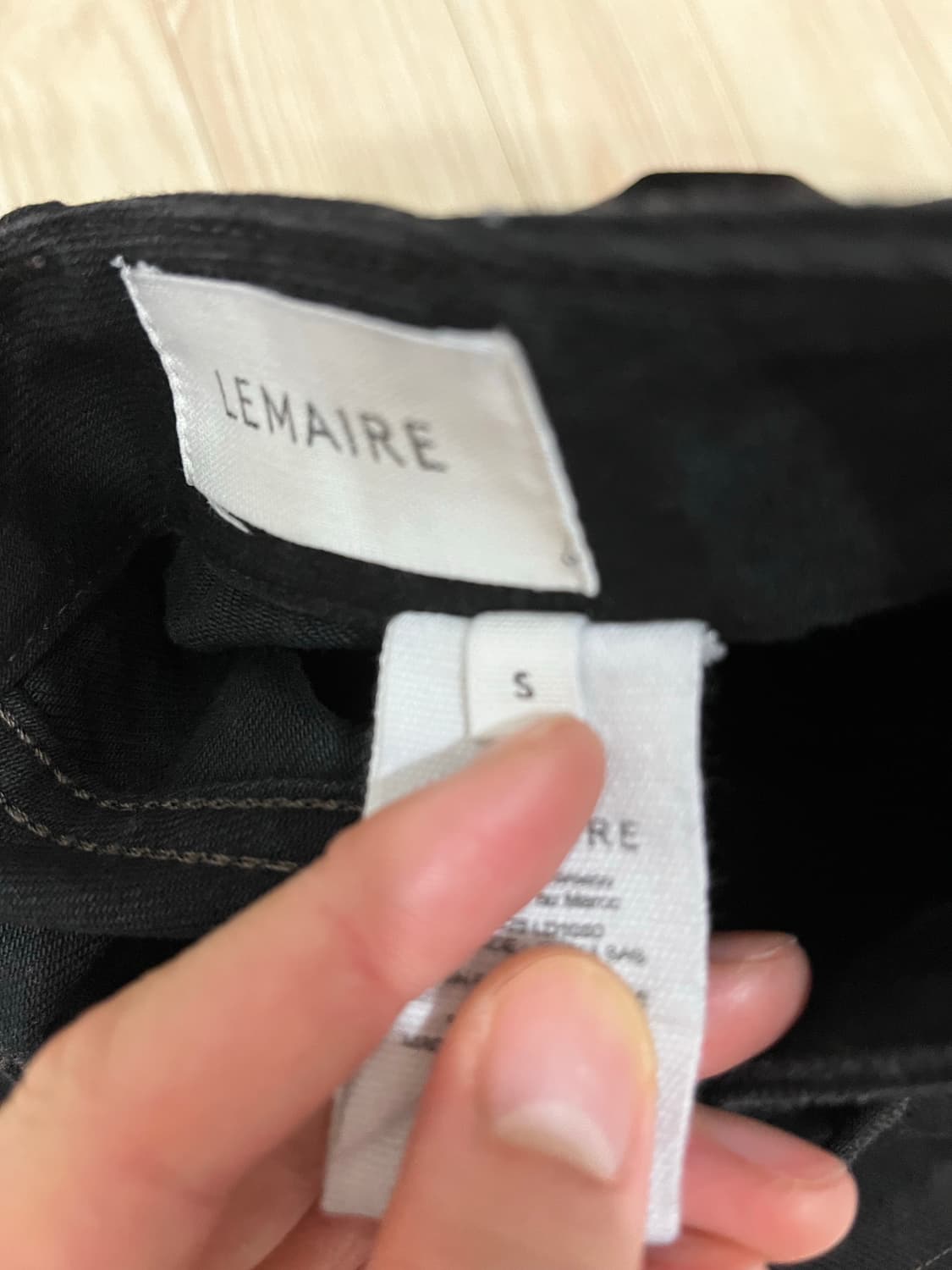 (S)르메르 트위스티드 벨티드 팬츠 블랙 상품이미지3