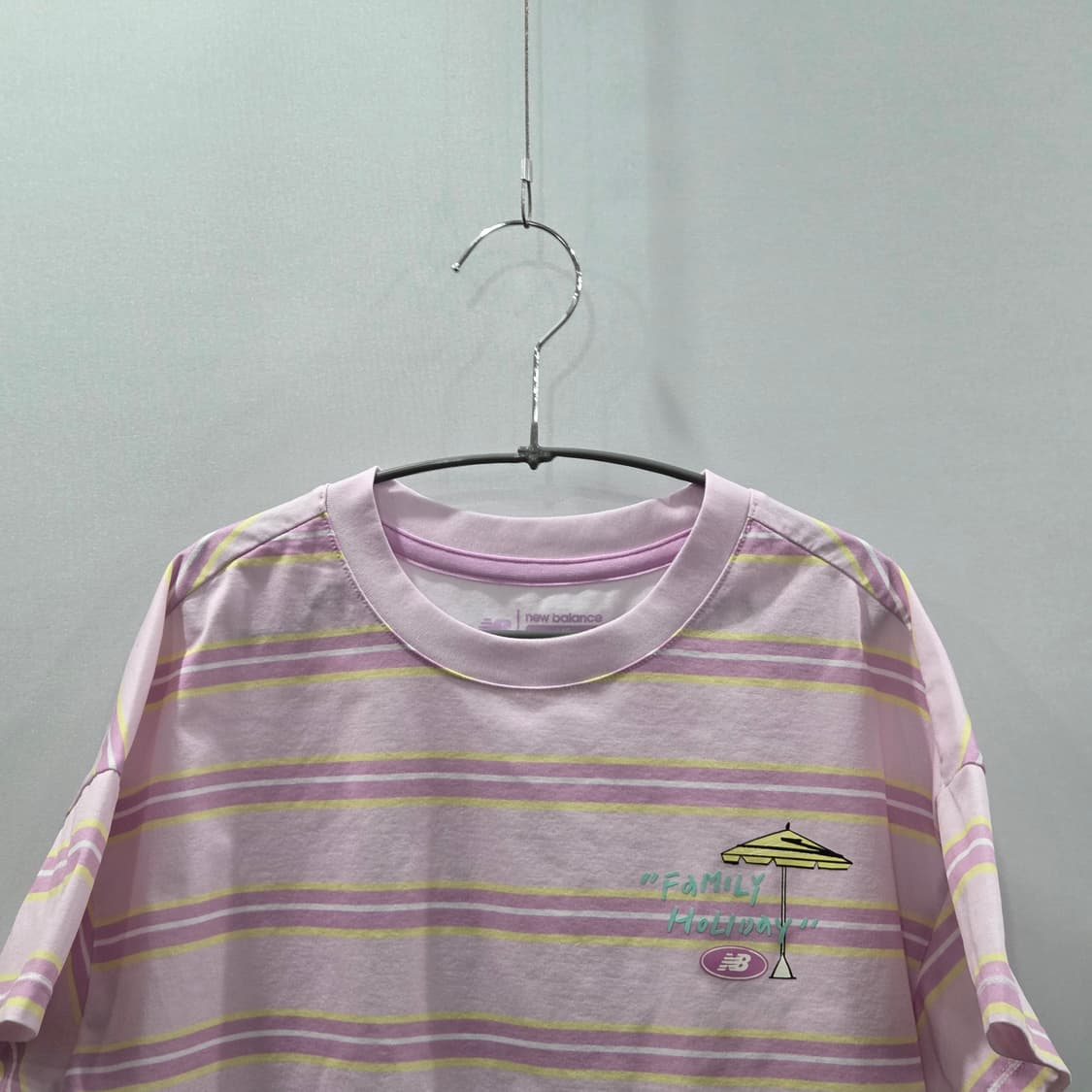 뉴발란스 키즈 스트라이프 반팔티 140/9/10  상품이미지2