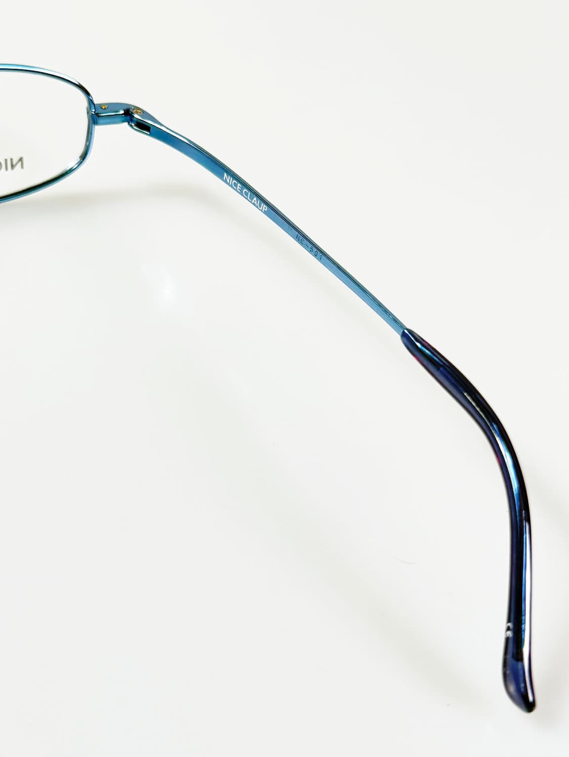 NICE CLAUP 나이스 클랍 블루메탈 슬림 오벌 프레임 빈티지 안경 상품이미지6