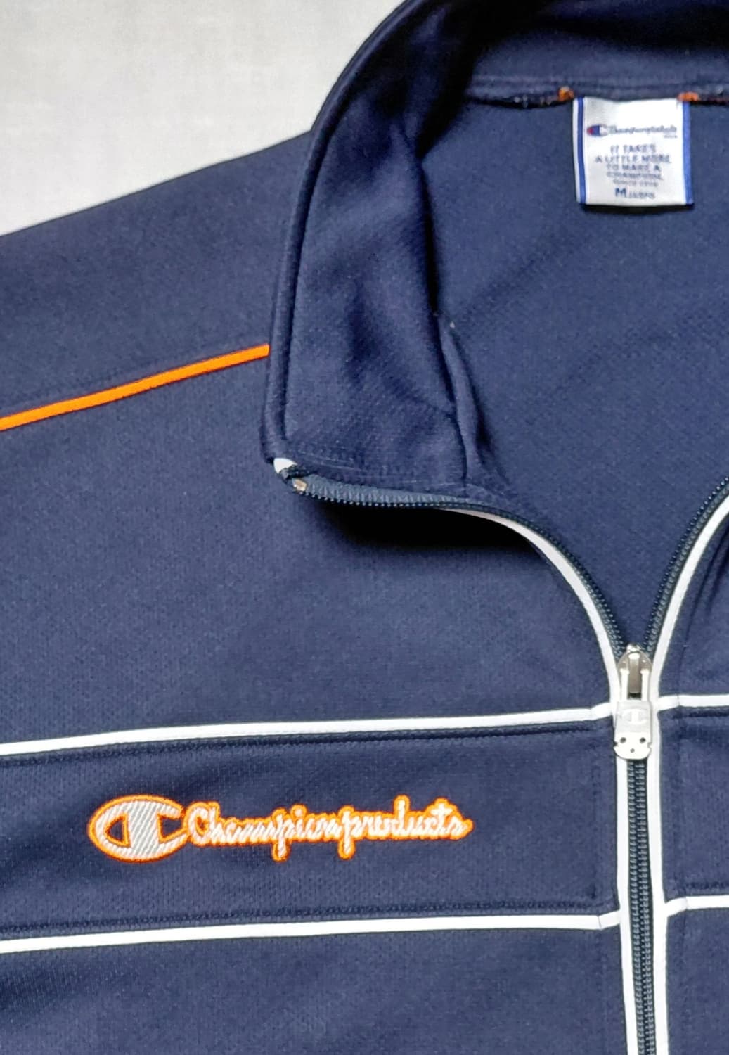 [XL] 챔피언 골드윈 빈티지 트랙탑 재킷 (네이비/오렌지) 상품이미지1