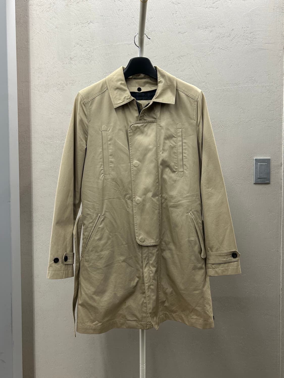 TONYWACK 아이보리 분리형 트렌치 코트 상품이미지3