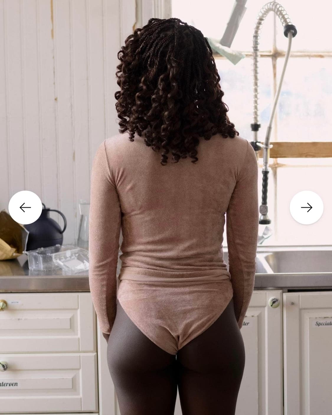 Baserange Omo 긴 소매 티셔츠 - Ecovero Velour 상품이미지2