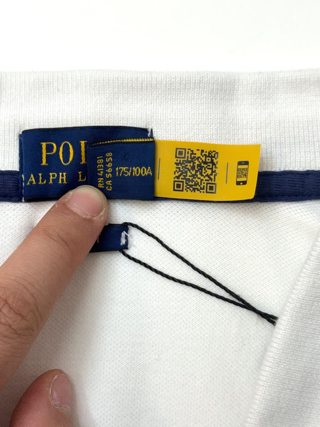 Polo 폴로 랄프로렌 화이트 브이넥 카라티셔츠 상품이미지7