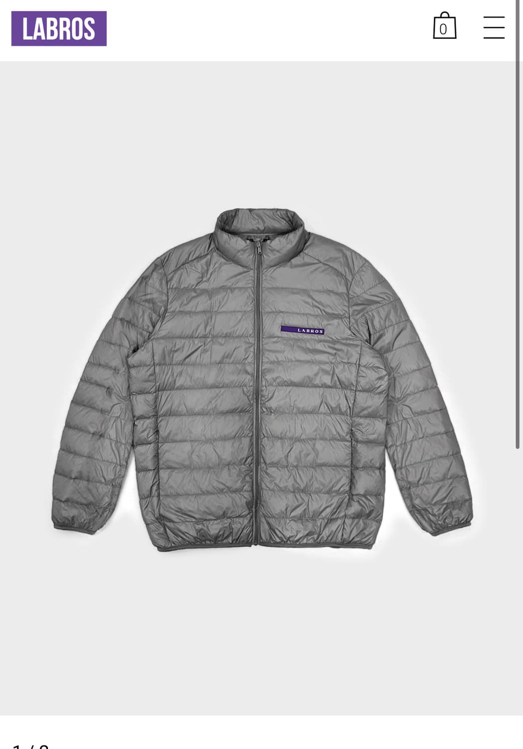 라브로스 경량패딩(후드 없는 버전) m사이즈 구합니다ㅠ 상품이미지1