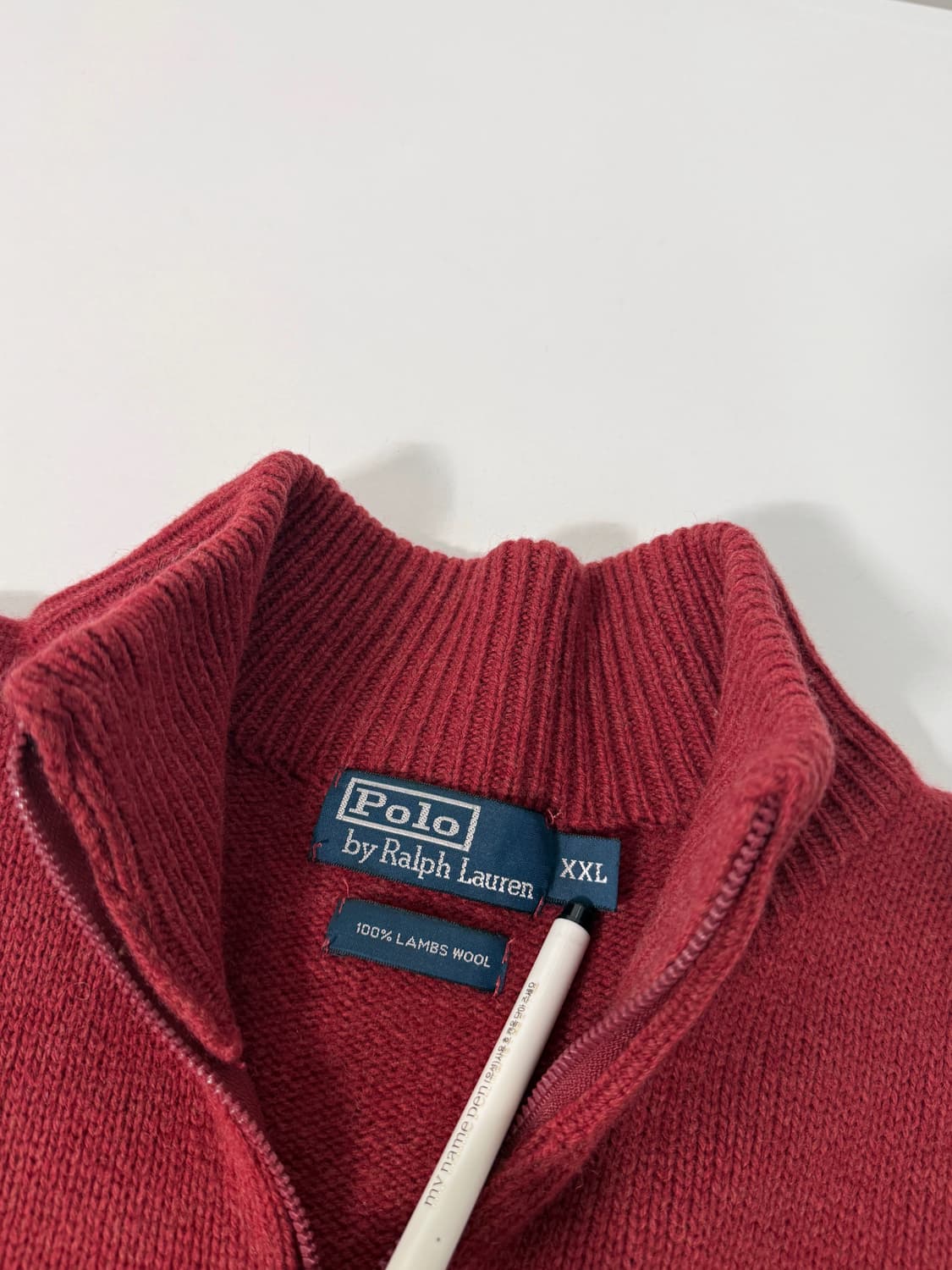 폴로 랄프로렌 90‘s 루즈핏 램스울 니트 집업 상품이미지5