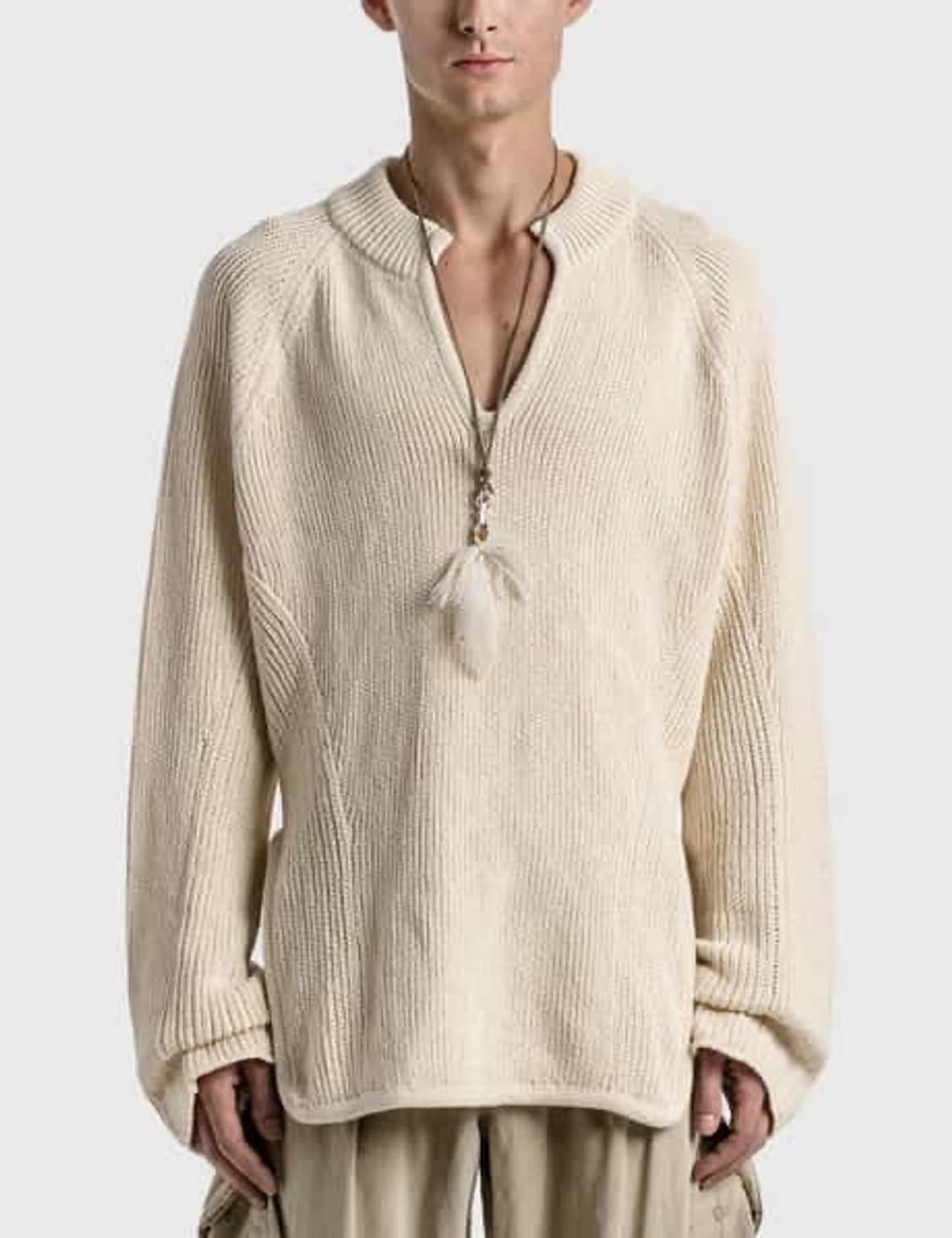 새제품 HYEIN SEO Oversized knit ivory 1/2 상품이미지6