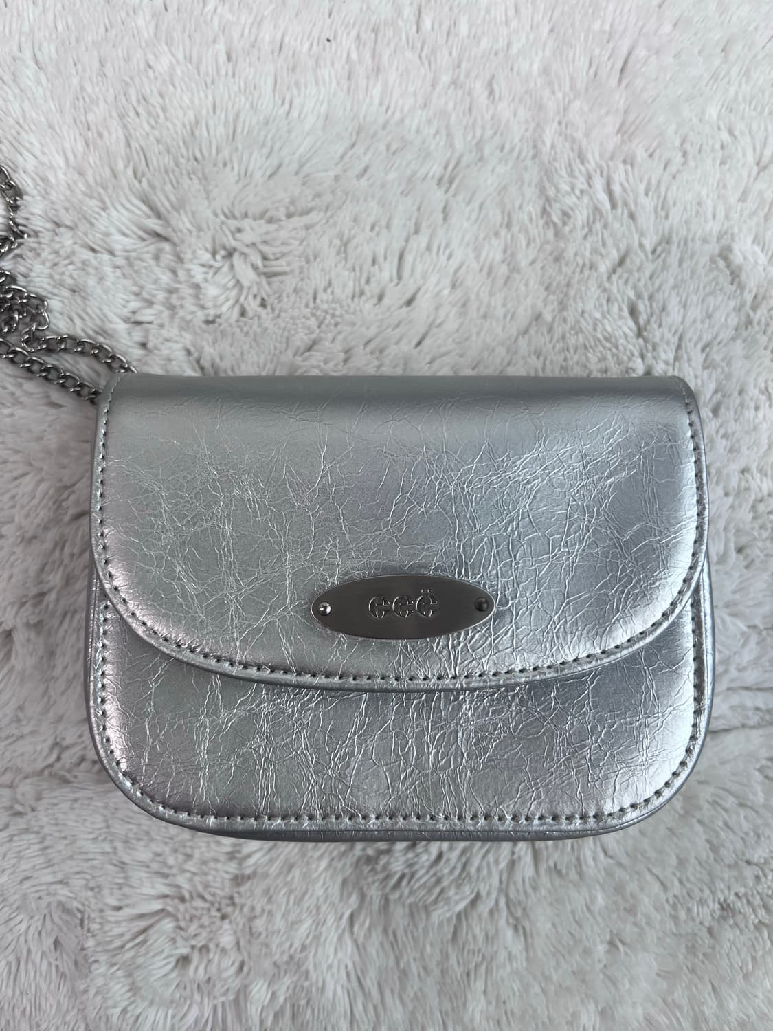 eeë eee 이이에 비비 미니 크로스 백 마이크로백 실버 상품이미지4