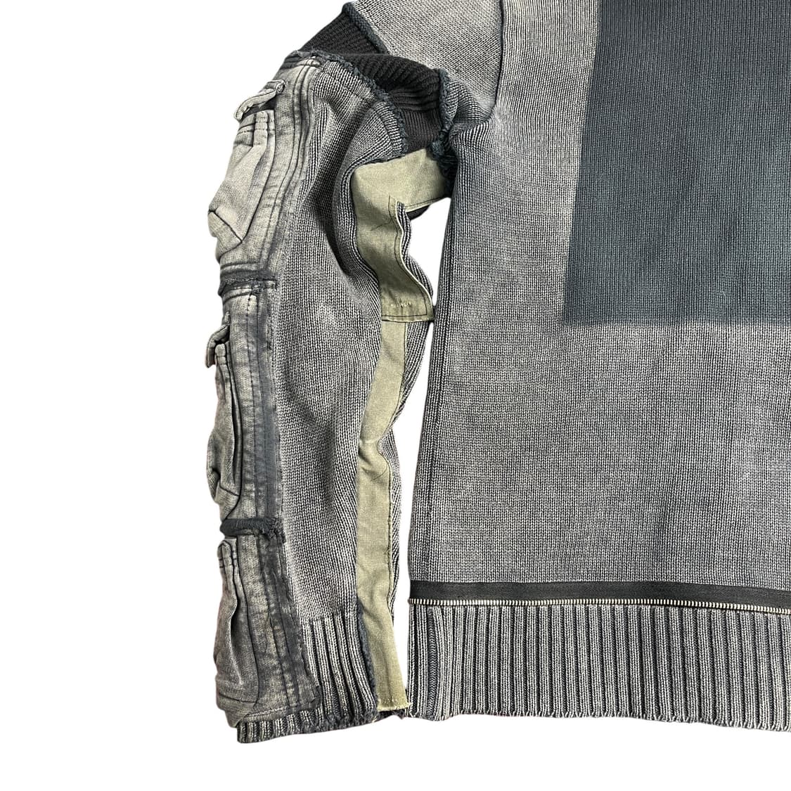 멀티 포켓 카고 니트 집업 상품이미지7