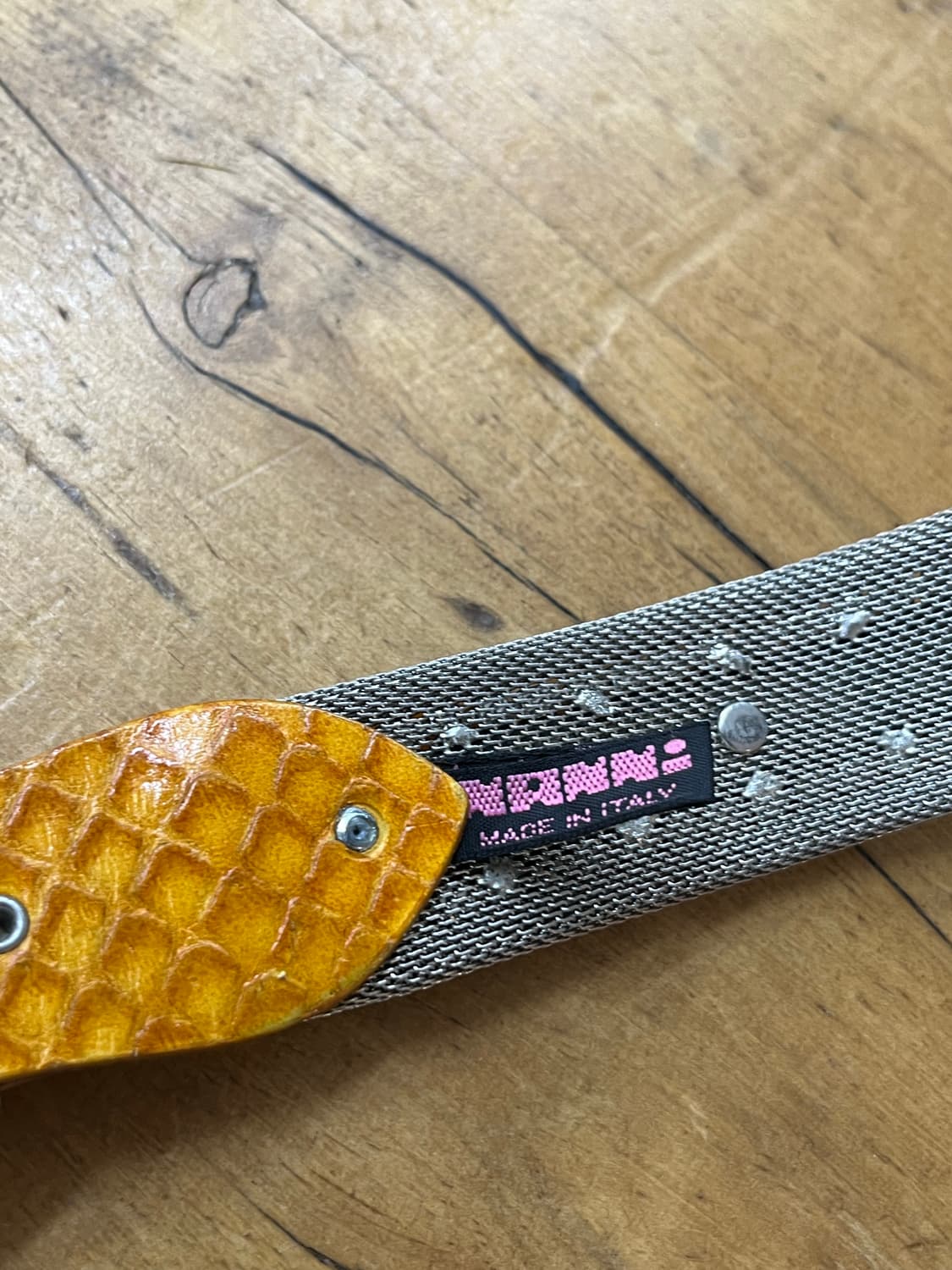 NANNI snake leather belt (made in ITALY) 상품이미지6
