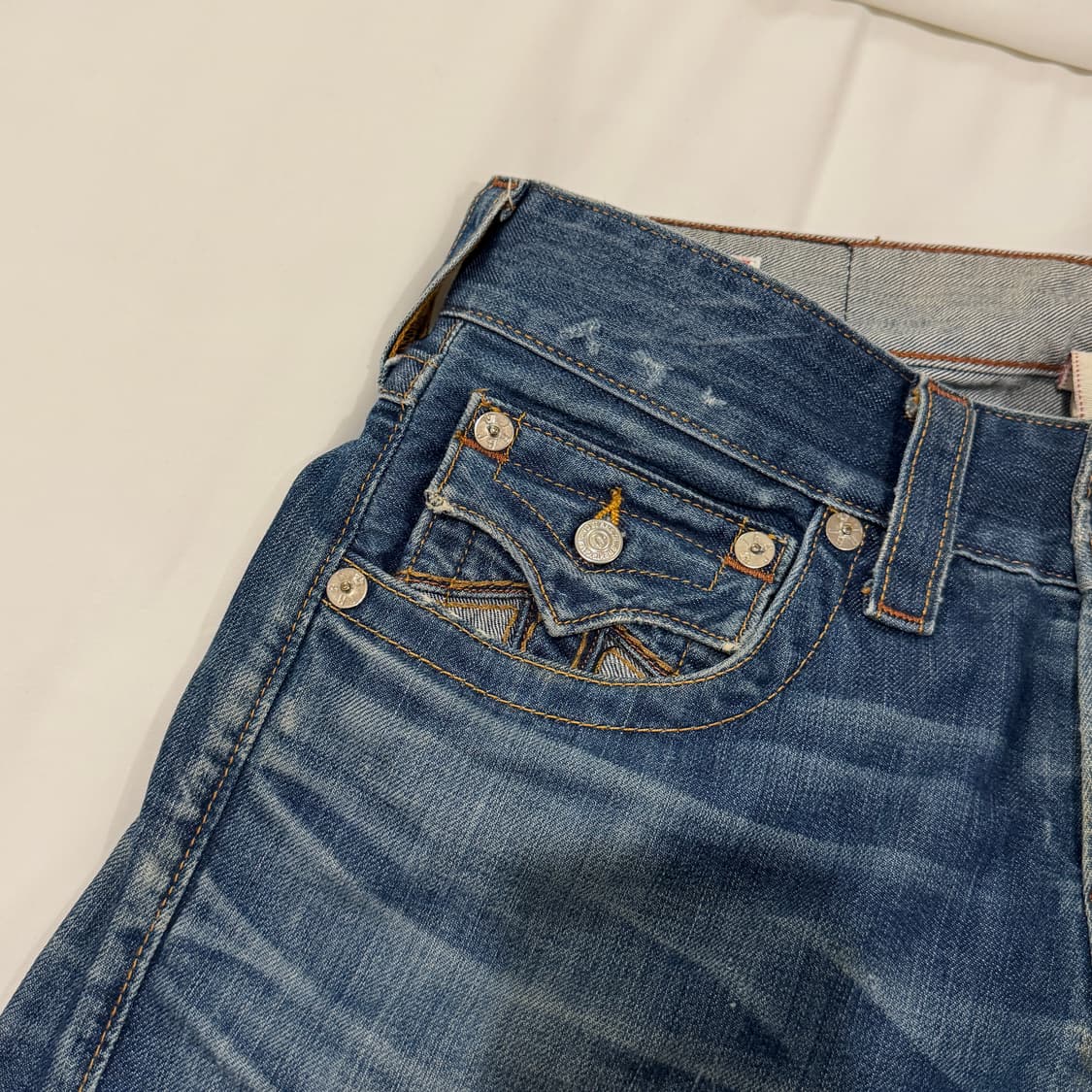 트루릴리젼 빈티지 스트레이트핏 데님 팬츠 34 상품이미지9