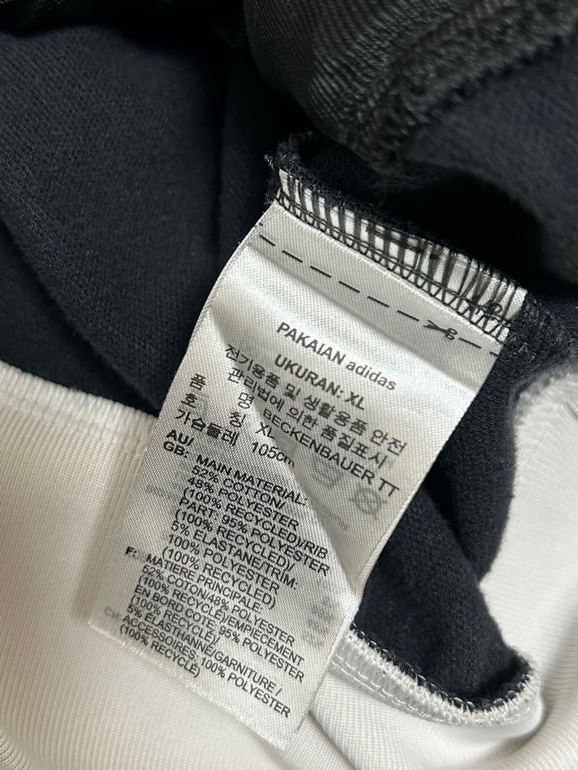 아디다스 클래식 베켄바우어 투웨이드 블랙 트랙탑 져지 US size 상품이미지6