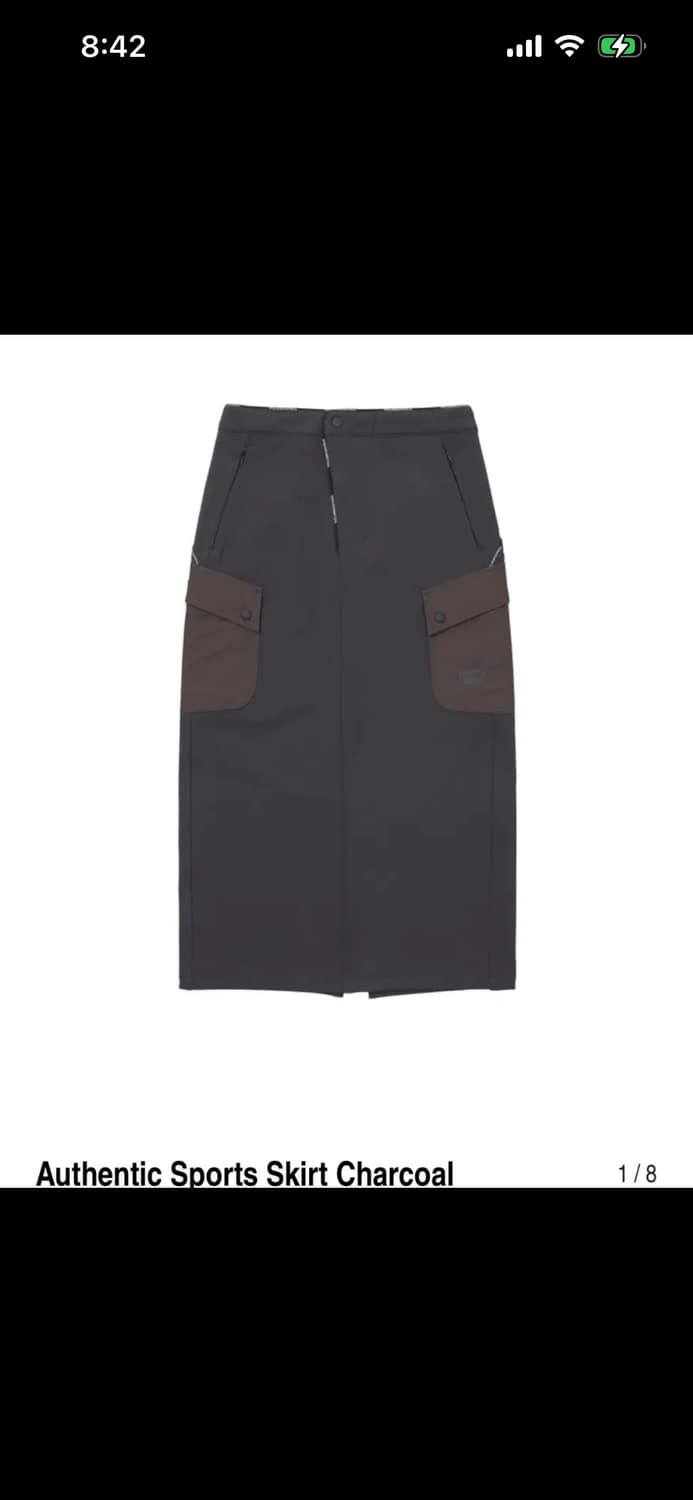 웰빙익스프레스 스커트 차콜 s 상품이미지1
