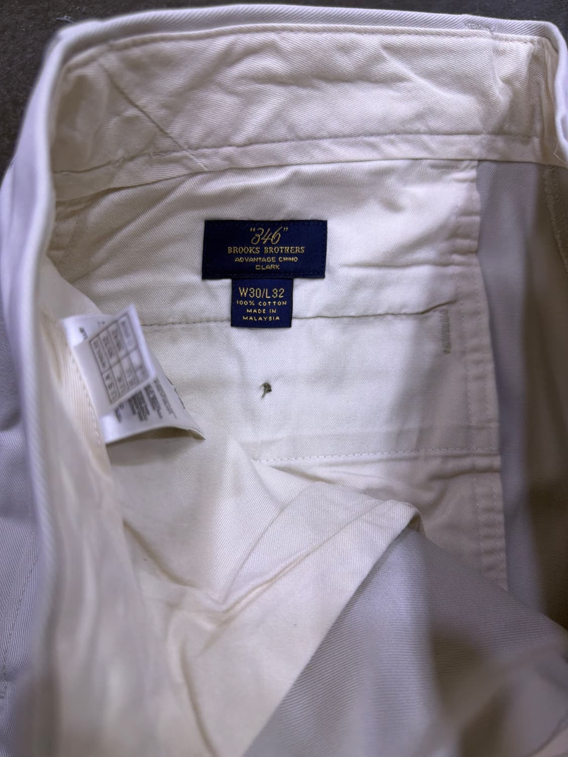 브룩스브라더스 어드밴티지 클라크 클래식핏 치노팬츠 베이지 30 상품이미지7
